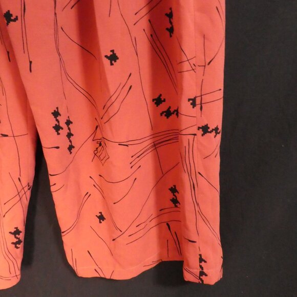 Handmade Loose Fit Abstract Print Lounge / Pajama Pants | 14 inch waist measured - Picture 9 of 16